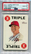 2017 Topps Heritage Topps Game 1968 4 Mike Trout PSA 10 GEM MT