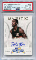 SOLD 111694 2012-13 Panini Crusade Majestic Signatures Gold Fat Lever Auto 1/10 PSA 10 GEM