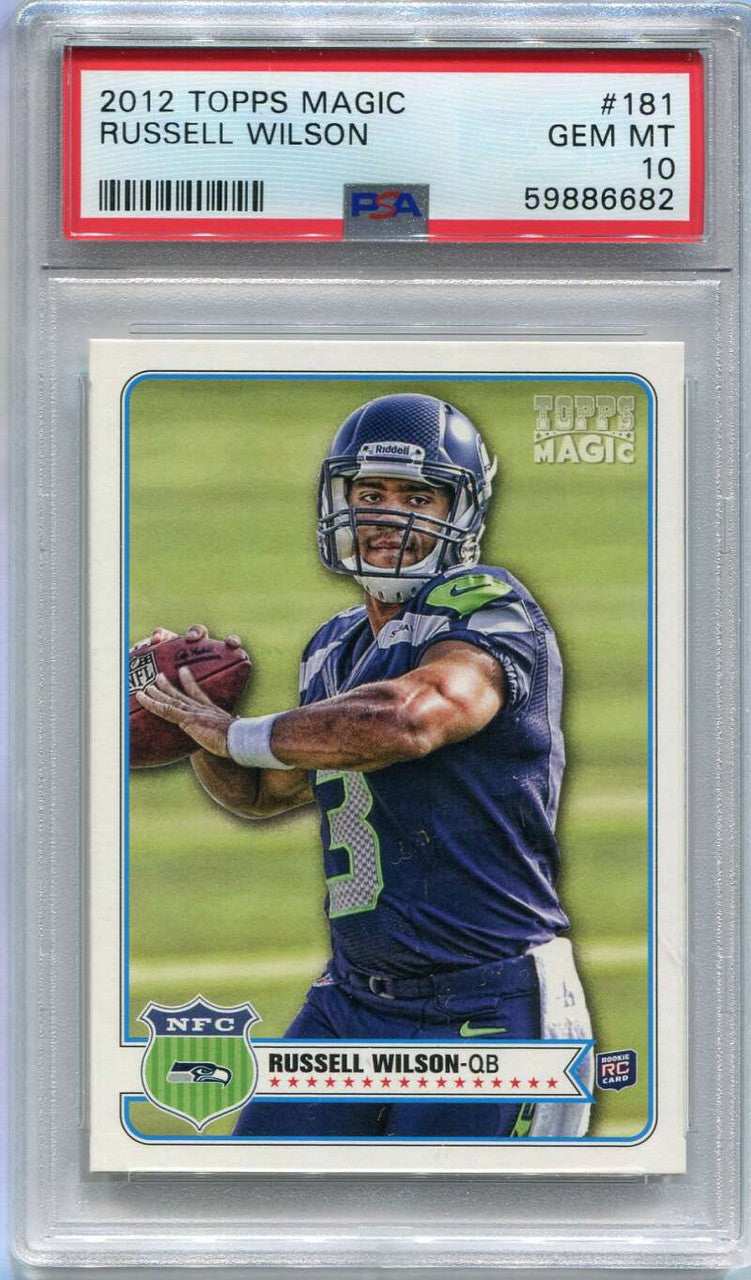 DELETE 111711 2012 Topps Magic 181 Russell Wilson Rookie PSA 10 GEM MT