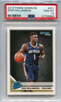DELETE 111732 2019-20 Donruss 201 Zion Williamson RR Rated Rookie PSA 10 GEM MT