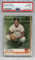 2019 Topps Base Set Legend Variations 594 Monte Irvin SP PSA 10 GEM MT POP 4