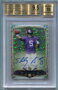 DELETE 111843 2014 Topps Chrome Mini Pulsar Refractor Teddy Bridgewater RC Auto 14/15 BGS 9.5
