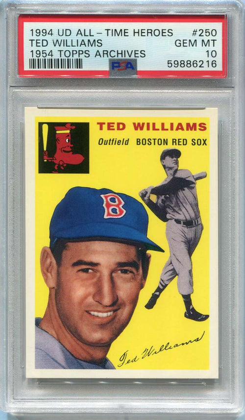1994 Upper Deck All-Time Heroes 1954 Archives 250 Ted Williams PSA 10 GEM MT