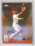 DELETE 112094 2018 Topps Chrome Update Orange Refractor Marcell Ozuna Autograph #D14/25
