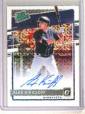 DELETE 112096 2020 Donruss Optic Rated White Mojo Alex Kirilloff Autograph auto rc /99