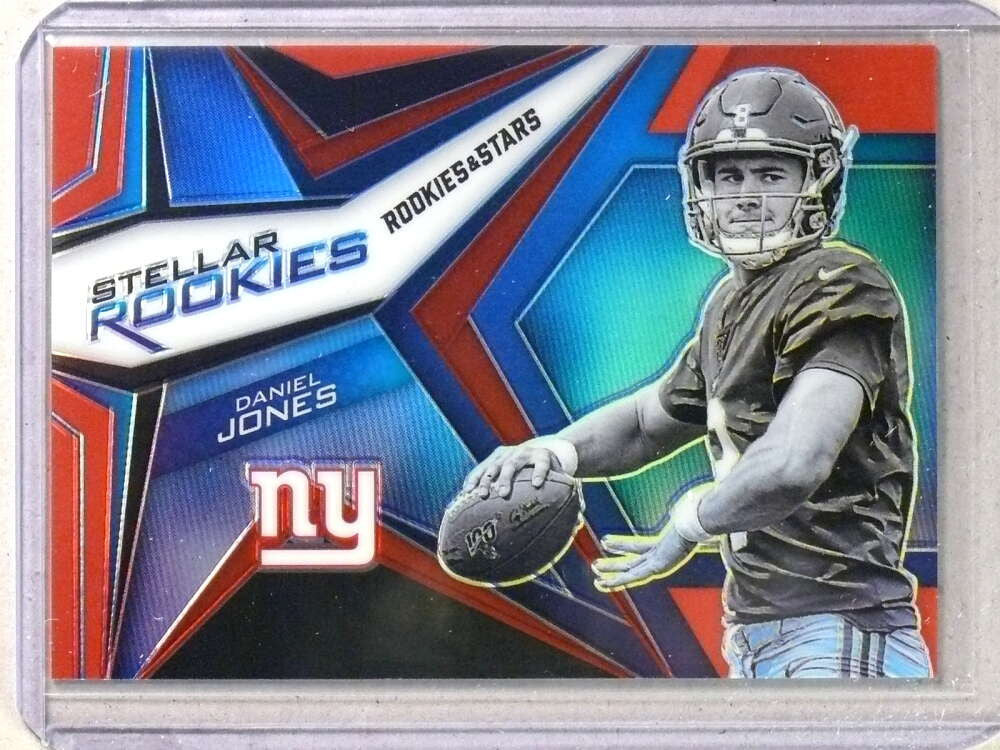 DELETE 112135 2019 Rookies &amp; Stars Steller Rookies Prizm Red Daniel Jones #D49/75 #SRDJ