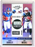 DELETE 112137 2019 Contenders Optics Round Numbers Prizm Purple Saquon Barkley #D05/99