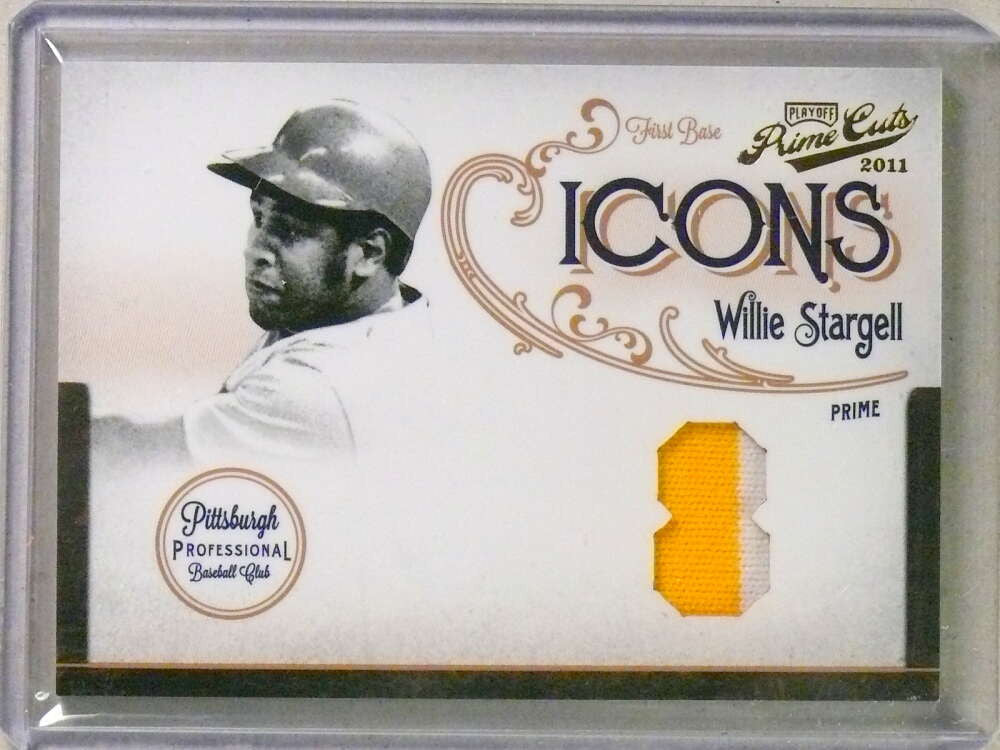 2011 Playoff Prime Cuts Icons Prime Willie Stargell 2clr Patch #D09/25