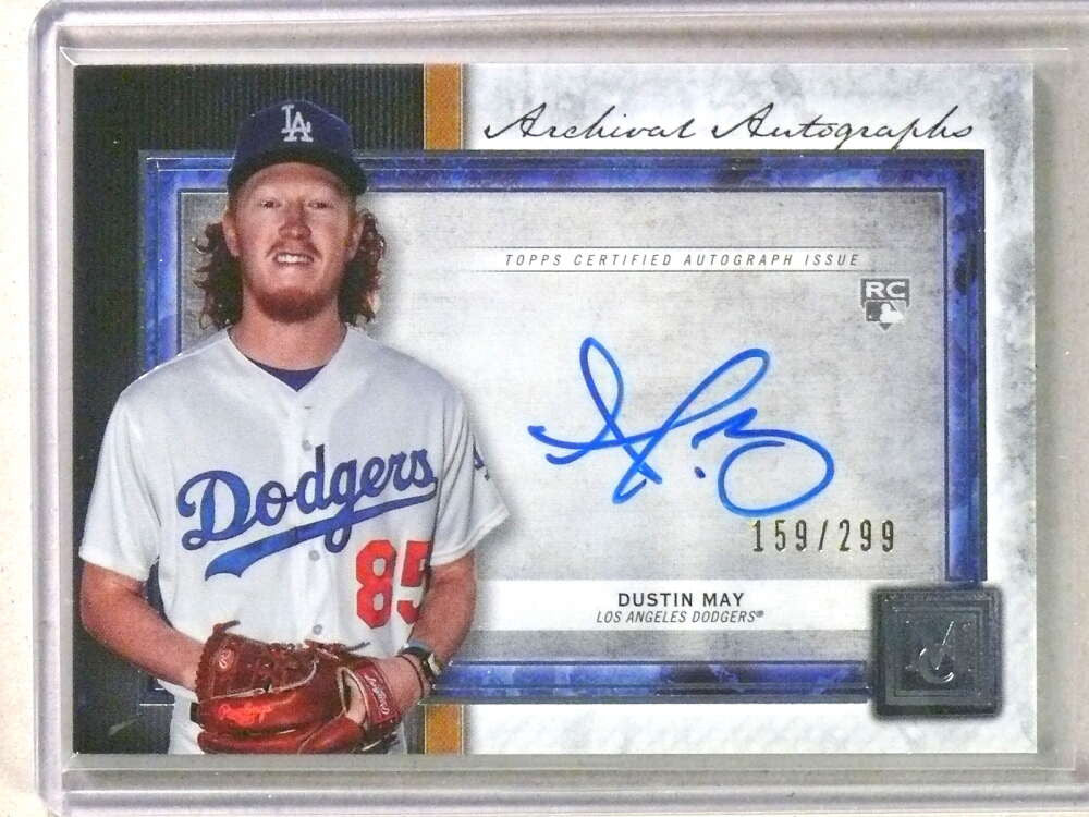 DELETE 112160 2020 Topps Museum Collection Archival Dustin May Autograph Auto #D159/299
