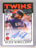 DELETE 112273 2021 Topps '86 Alex Kirilloff Autograph Auto #86AAK