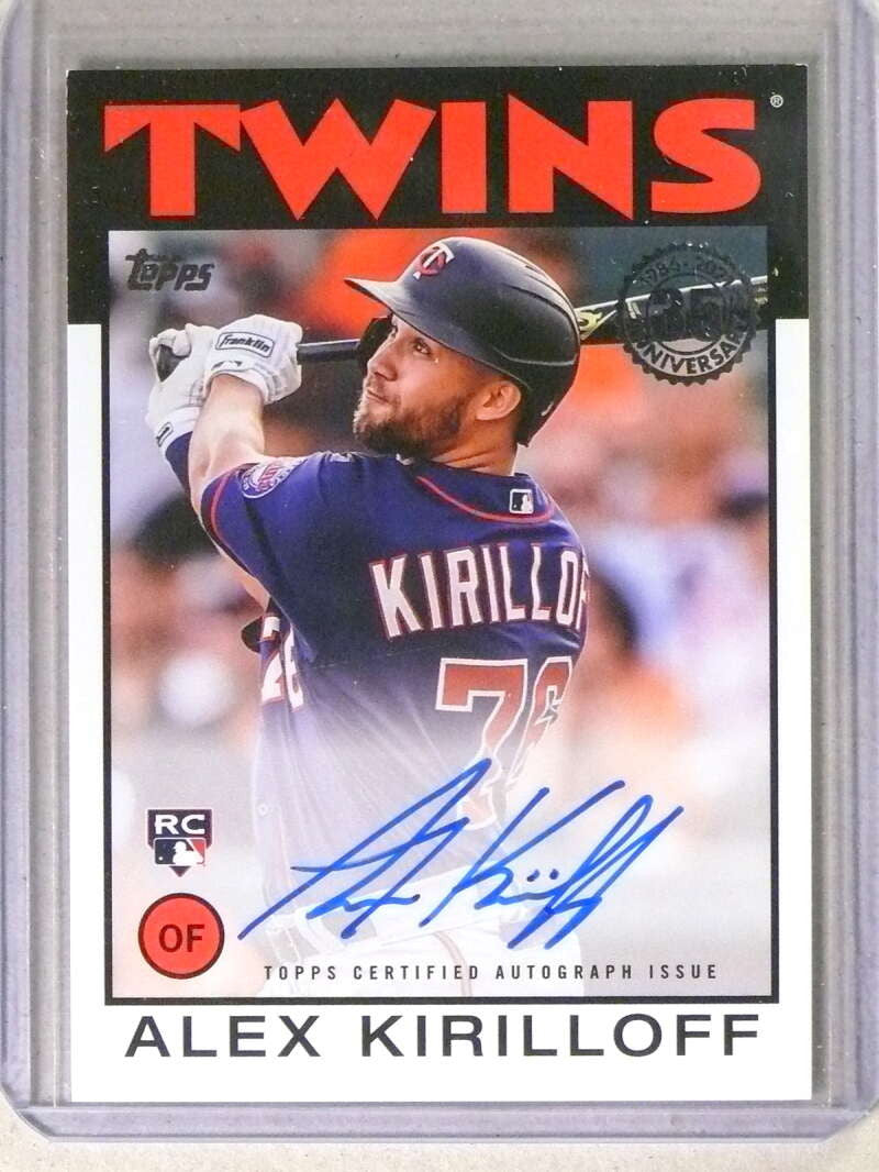 DELETE 112273 2021 Topps '86 Alex Kirilloff Autograph Auto #86AAK