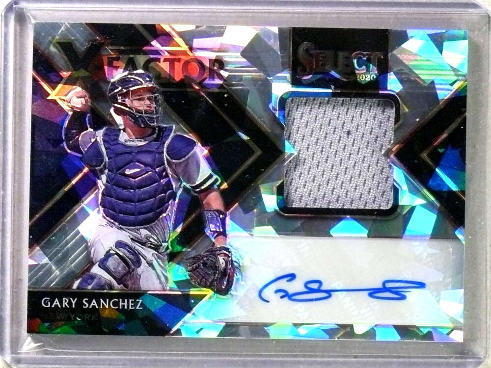 DELETE 112330 2020 Select Xfactor Prizm Cracked Ice Gary Sanchez Jersey Autograph #D/25