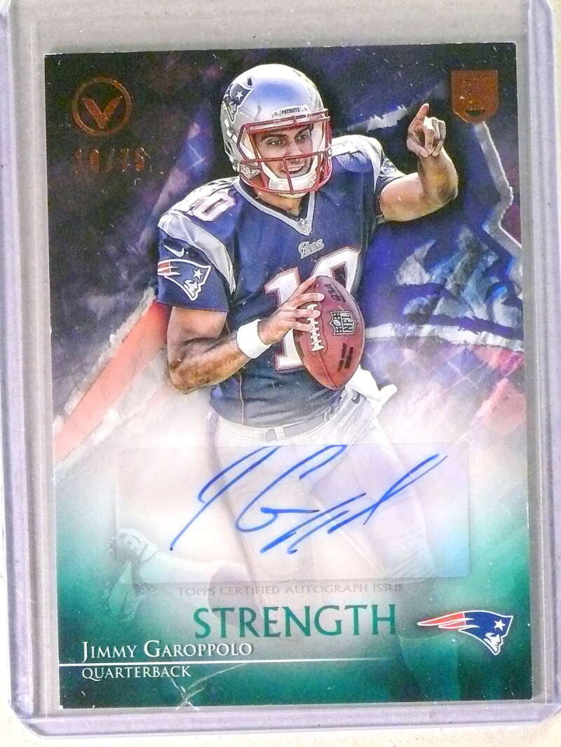 DELETE 112401 2014 Topps Valor Strength Jimmy Garoppolo Autograph Auto #D19/75 #VAJG