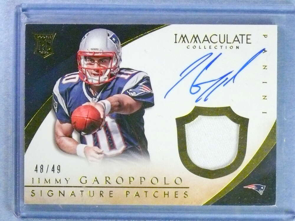 DELETE 112415 2015 Immaculate Signature Jimmy Garoppolo Rookie RC Patch Autograph #D/49