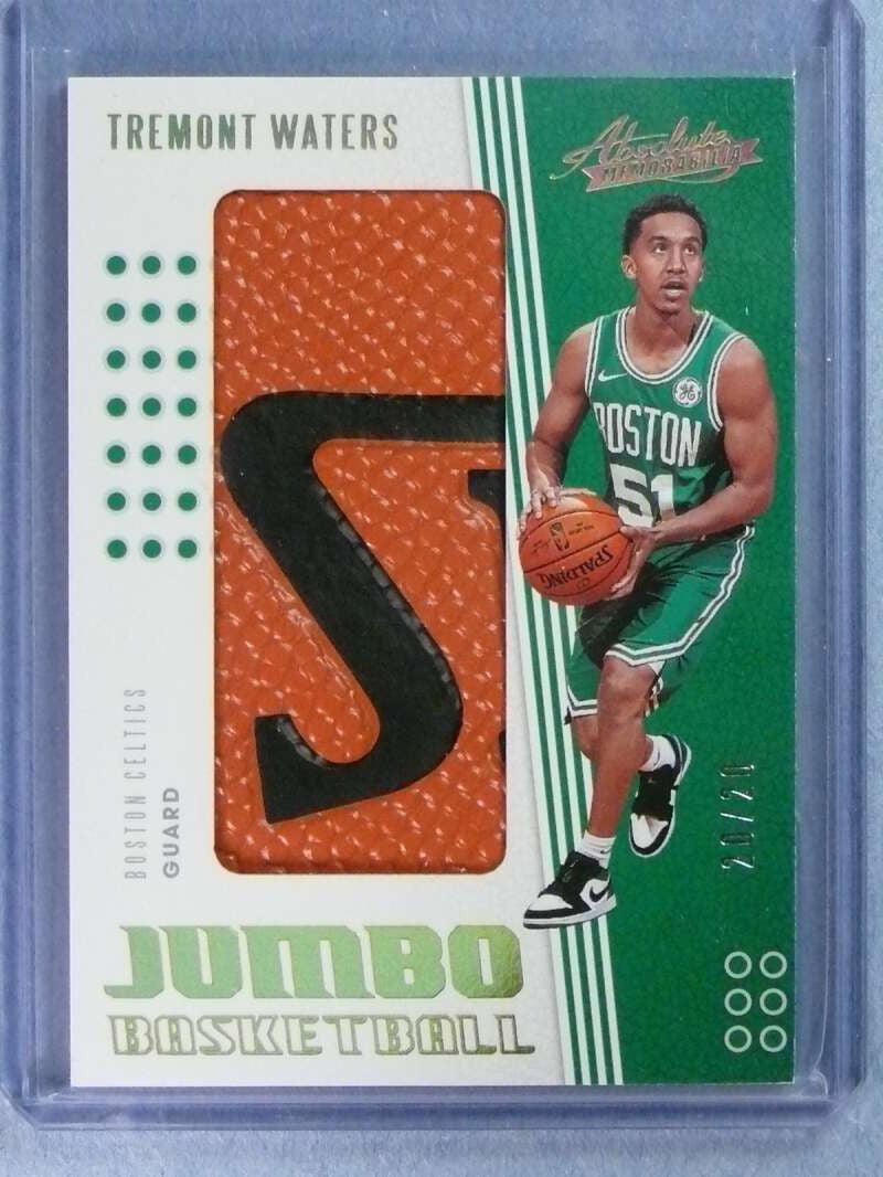 DELETE 112420 2019-20 Absolute Memorabilia Jumbo Basketball Tremont Waters Ball #D20/20