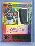 DELETE 112421 2019 Illusions First Impressions Miles Sanders Patch Autograph RC #D64/99