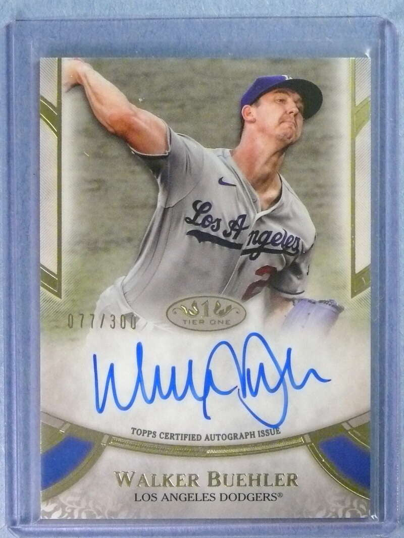DELETE 112439 2021 Topps Tier One Prime Walker Buehler Autograph Auto #D077/300 #PPAWB