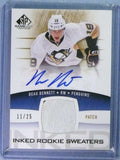 DELETE 112468 2013-14 SP Game Used Inked Rookie Sweaters Beau Bennett Patch Auto #D11/25