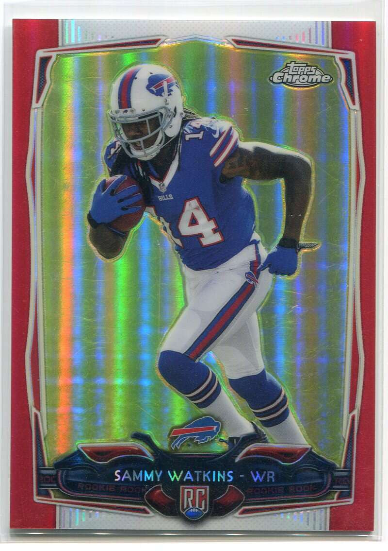 2014 Topps Chrome Red Refractor 138 Sammy Watkins Rookie 9/25 READ