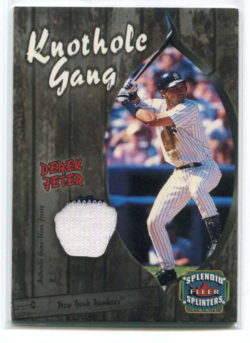 2003 Fleer Splendid Splinters Knothole Gang Game Jersey DJ Derek Jeter Jersey ID: 113821