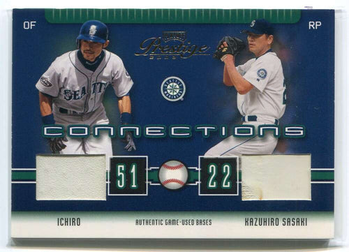 2003 Playoff Prestige Connections Materials 57 Sasaki Ichiro Dual Base 242/400
