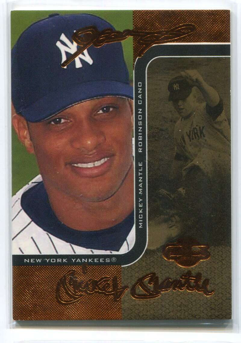 2006 Topps Co-Signers Changing Faces Gold 22b Robinson Cano Mickey Mantle 60/115