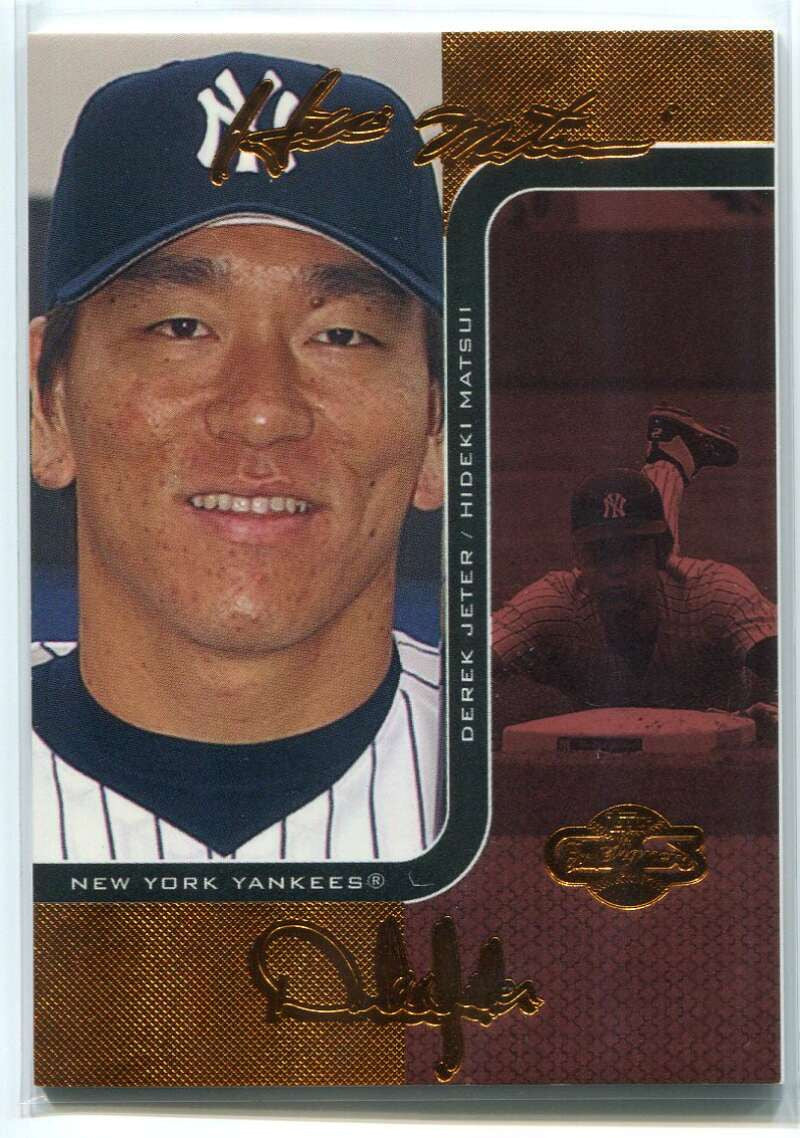 2006 Topps Co-Signers Changing Faces Red 55c Hideki Matsui Derek Jeter 112/150