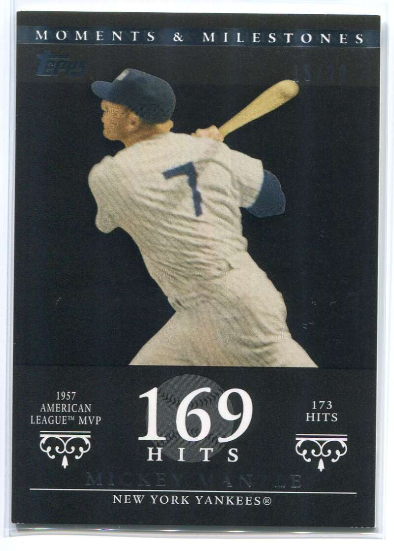 2007 Topps Moments &amp; Milestones Black 75-169 Mickey Mantle 15/29