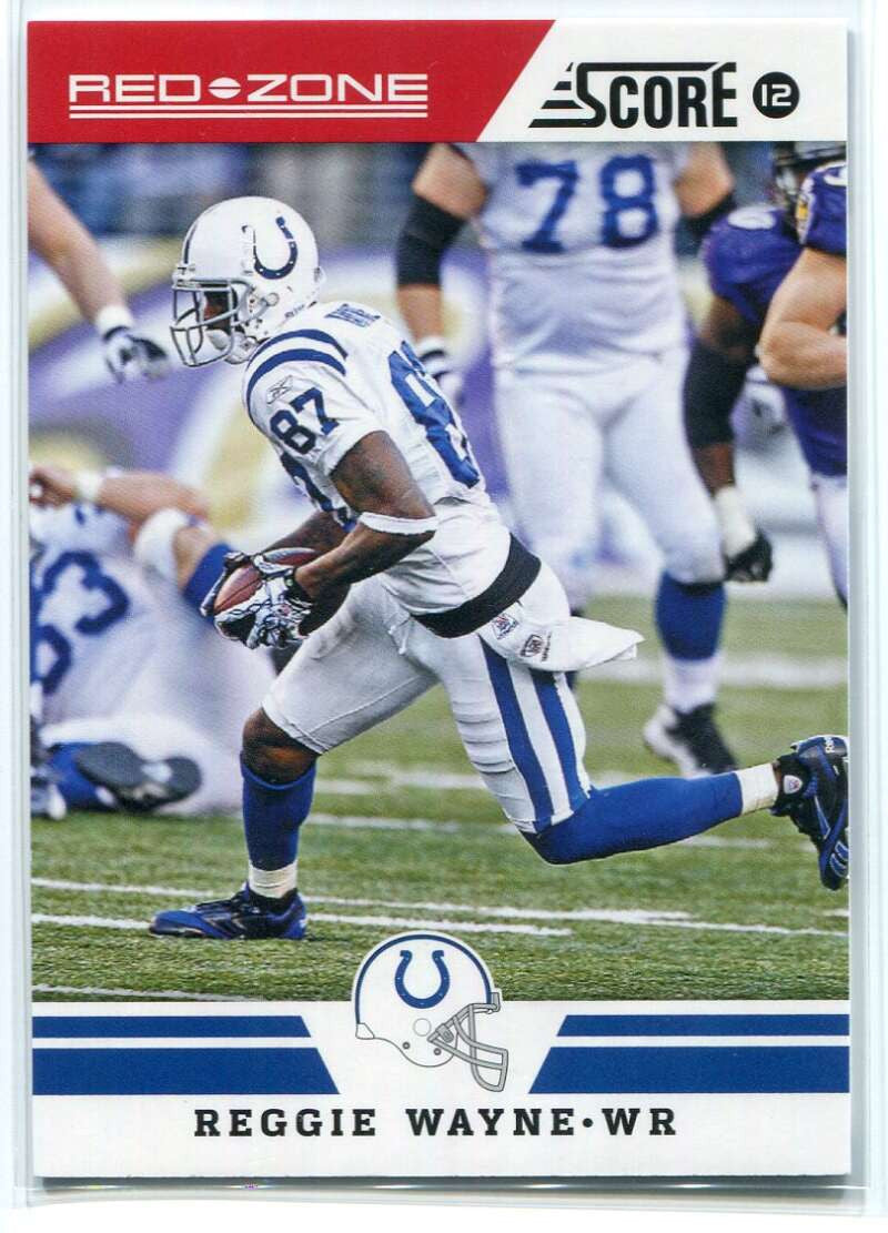 2012 Score Red Zone 299 Reggie Wayne 15/20