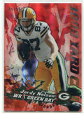 2014 Topps Chrome 1000 Yard Club Red Refractor 1 Jordy Nelson 45/99