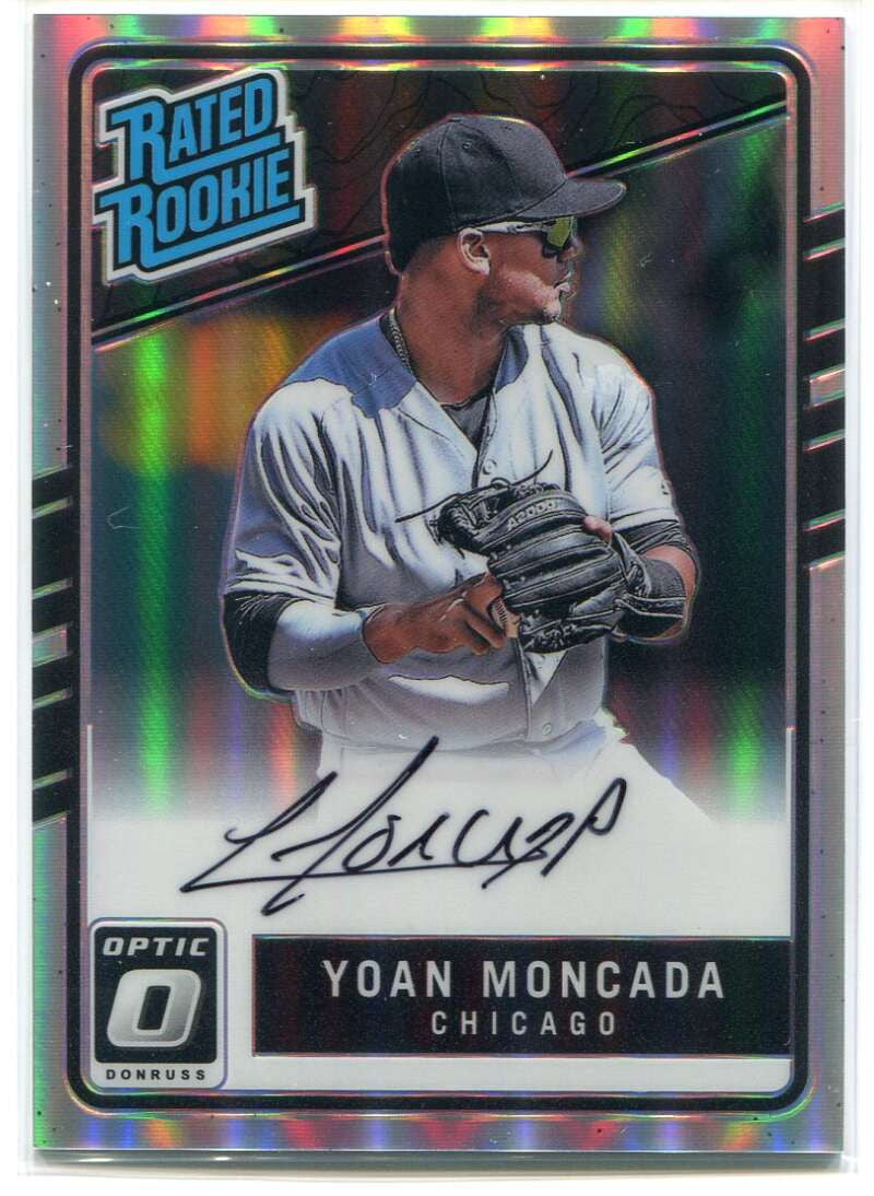 DELETE 114345 2017 Donruss Optic Rated Rookies Signatures Holo Yoan Moncada Rookie Auto 63/99
