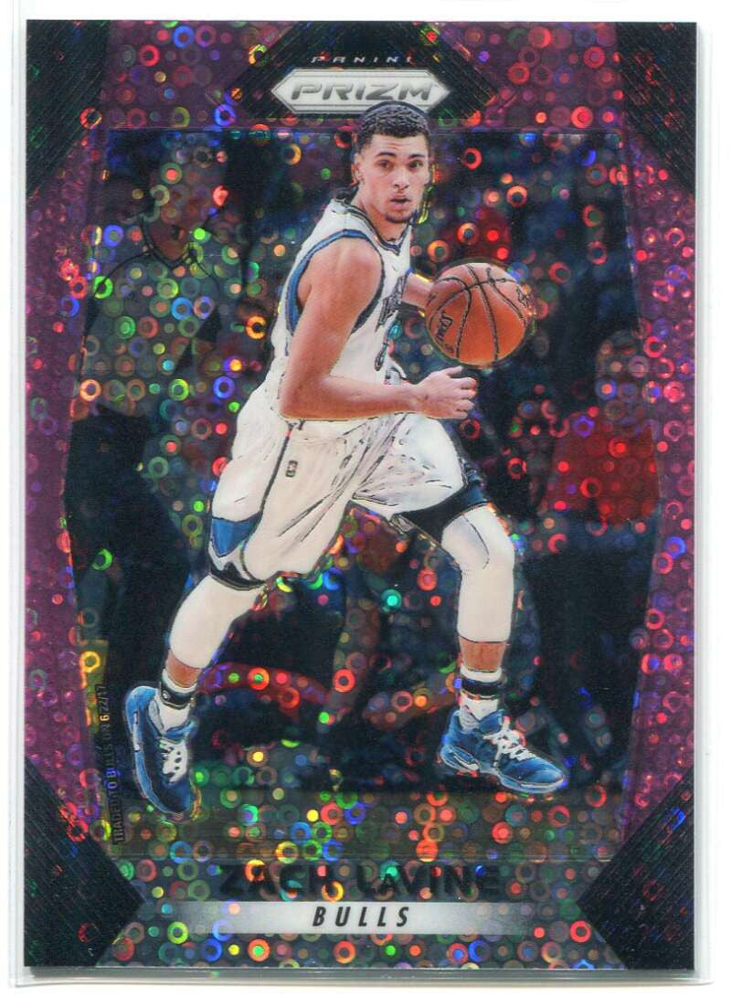 2017-18 Panini Prizm Prizms Fast Break Pink Refractor 244 Zach LaVine 50/50