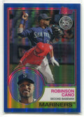 2018 Topps '83 Topps Silver Pack Chrome Blue Refractor 72 Robinson Cano 121/150