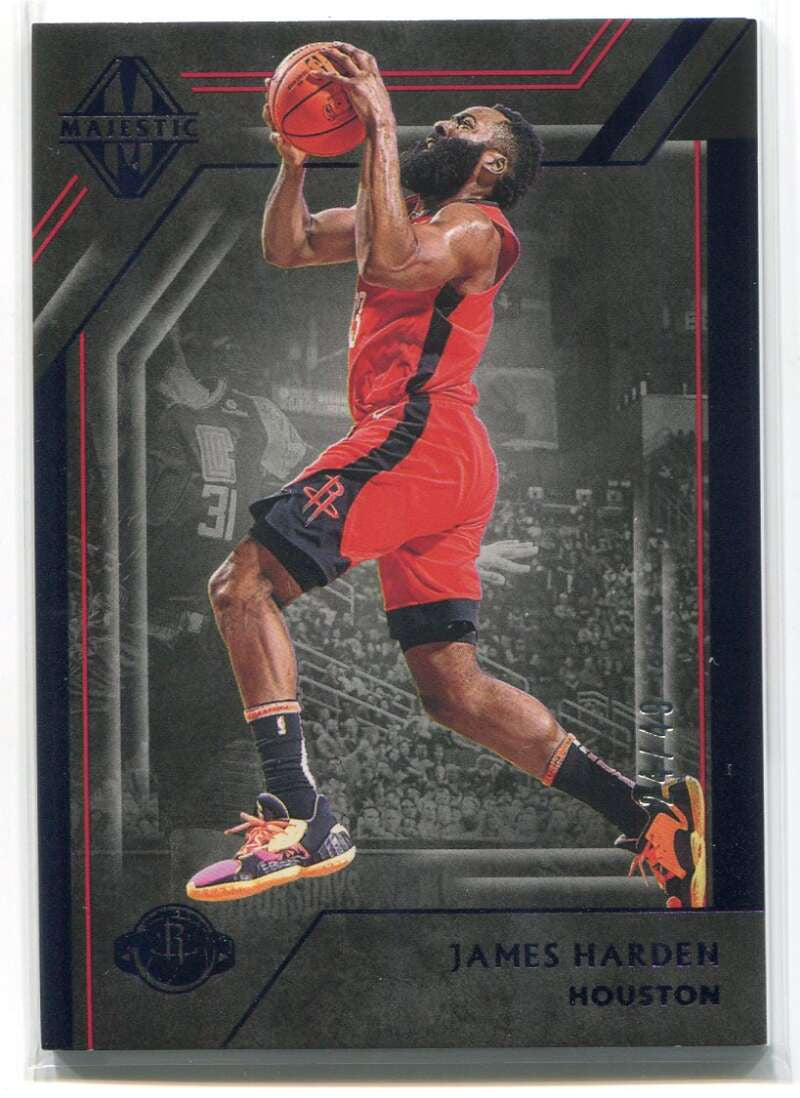 2019-20 Panini Chronicles Purple 345 James Harden Majestic 24/49