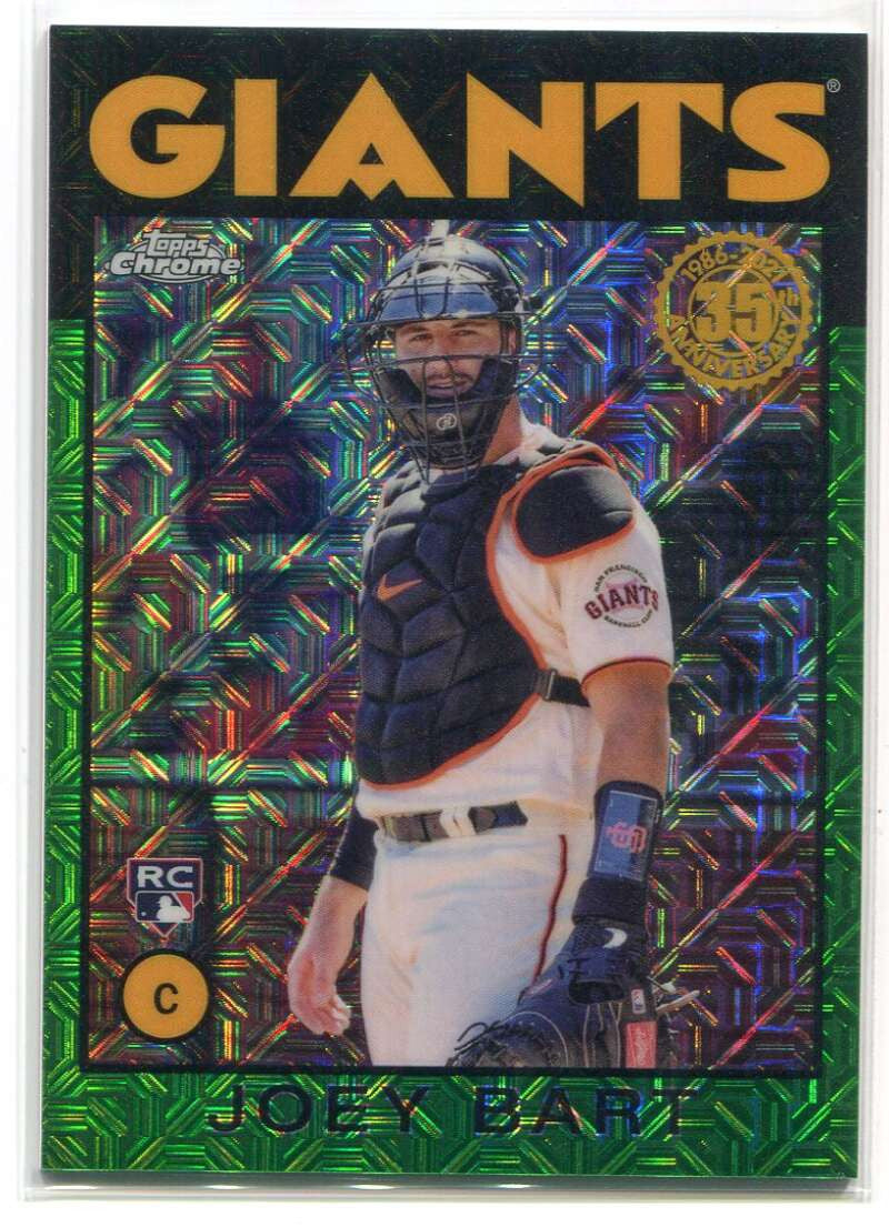 DELETE 114747 2021 Topps '86 Silver Pack Chrome Green Refractor 86tc21 Joey Bart Rookie 25/99