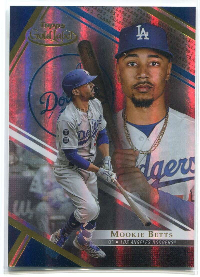 2021 Topps Gold Label Class 2 Blue 31 Mookie Betts 44/99