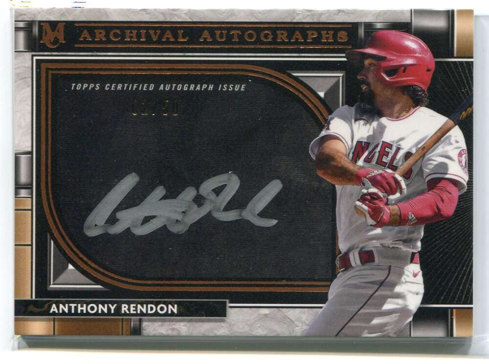 DELETE 114766 2021 Topps Museum Collection Archival Autographs Copper Anthony Rendon Auto 2/50
