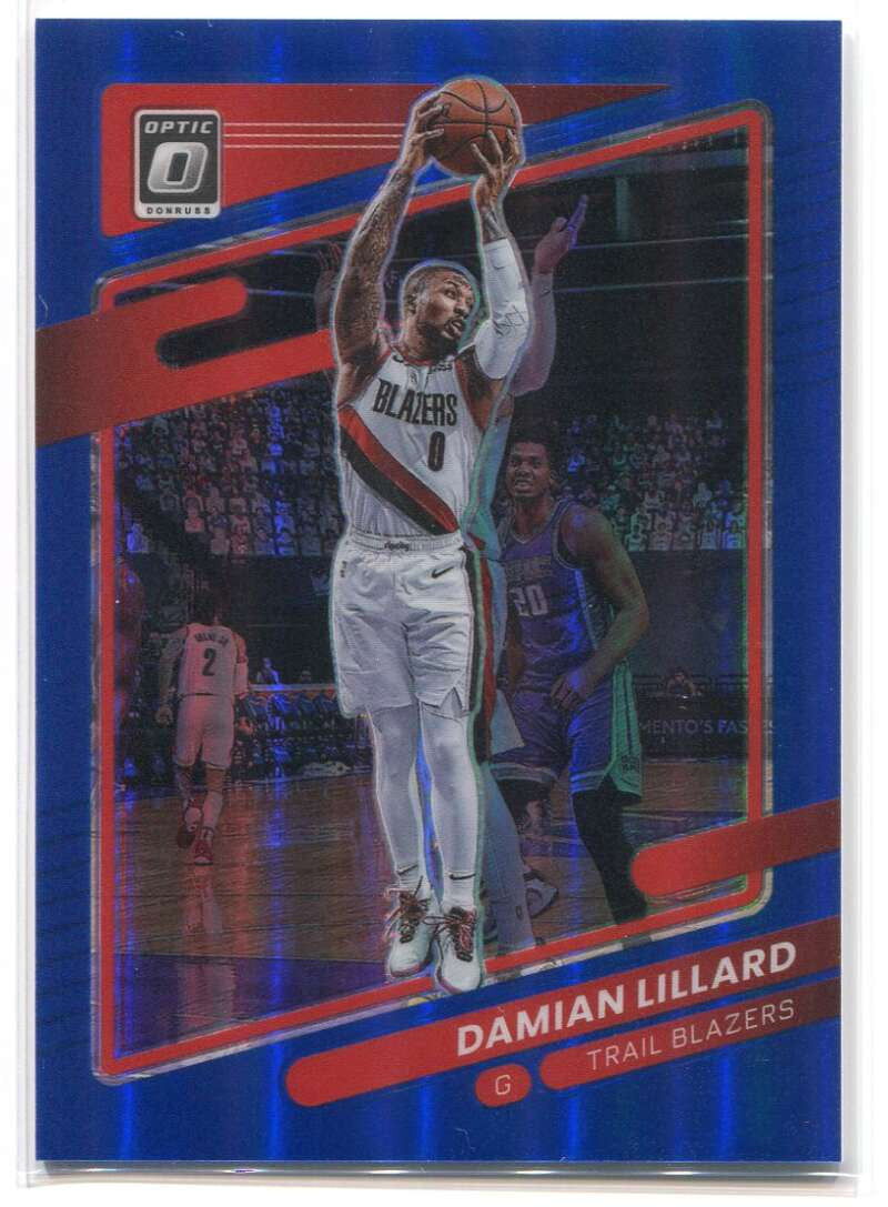 2021-22 Donruss Optic Blue Refractor 118 Damian Lillard 50/59