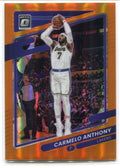 2021-22 Donruss Optic Orange Refractor 109 Carmelo Anthony 87/199
