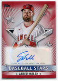 2022 Topps Baseball Stars Autographs Red BSAJW Jared Walsh Auto 12/25