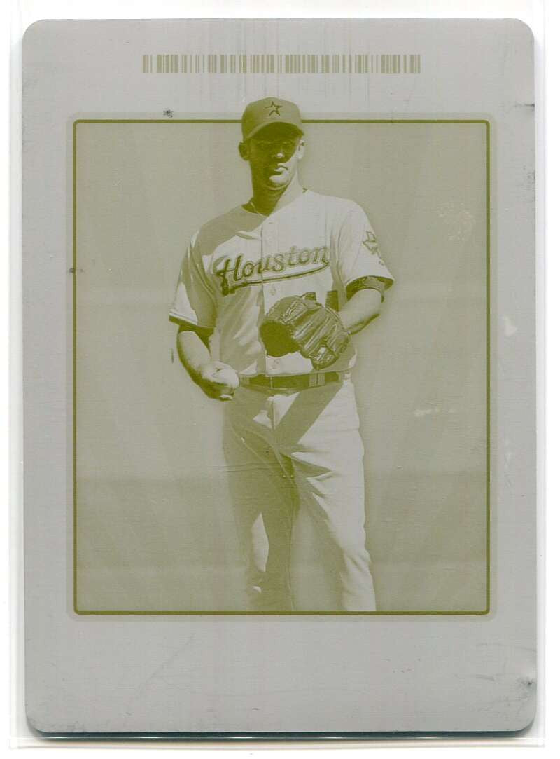 2009 Topps Ticket to Stardom Printing Plate Yellow 178 Roy Oswalt 1/1