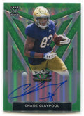 DELETE 115291 2020 Leaf Valiant Green bacc1 Chase Claypool Rookie Auto 6/75