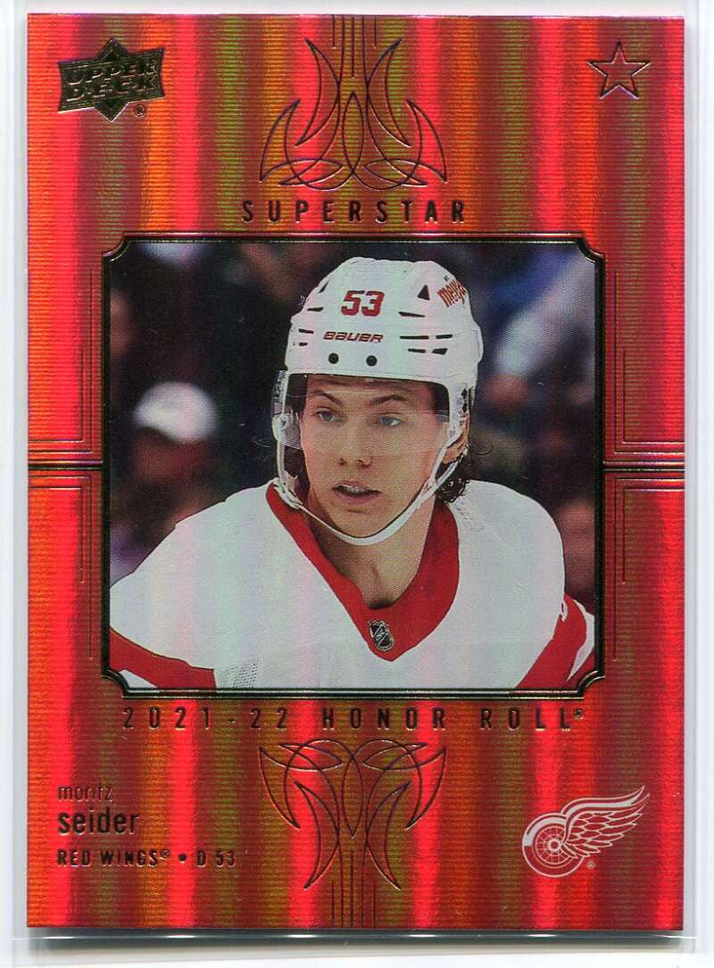 2021-22 Upper Deck Honor Roll Red Rainbow hr51 Moritz Seider Rookie