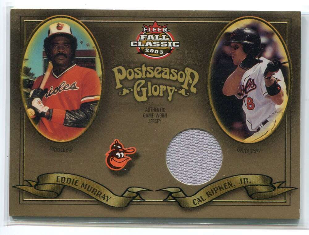 2003 Fleer Fall Classics Postseason Glory Single Murray Cal Ripken Jersey 28/150