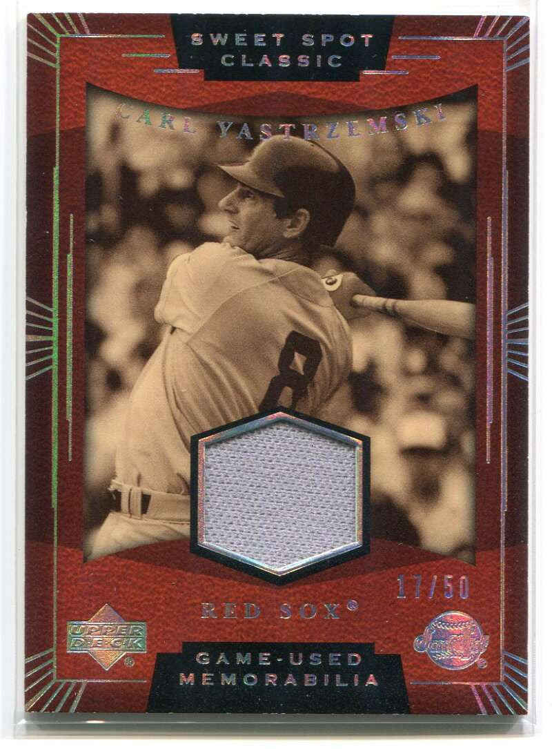 2004 Sweet Spot Classic Silver Rainbow SSCY Carl Yastrzmeksi Jersey 17/50
