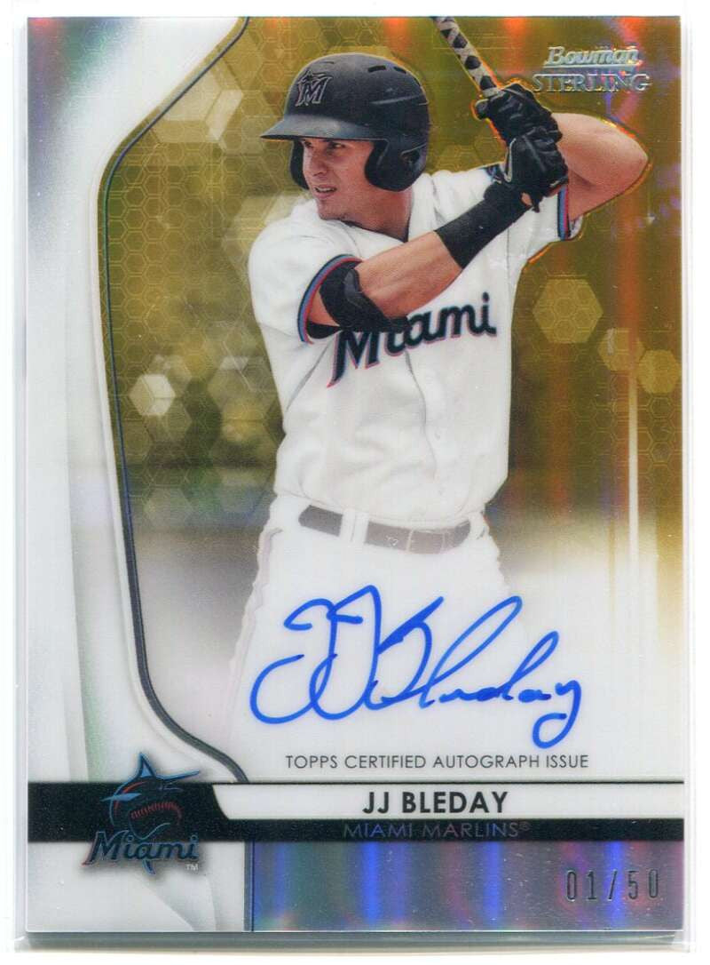 DELETE 115412 2020 Bowman Sterling Autograph Gold Refractor BSPAJJB JJ Bleday Rookie Auto 1/50