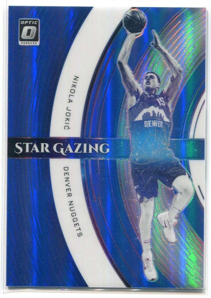 DELETE 115474 2021-22 Donruss Optic Star Gazing Blue Refractor 5 Nikola Jokic 35/49