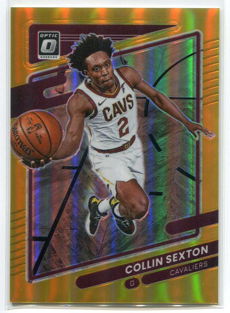 DELETE 115481 2021-22 Donruss Optic Gold Refractor 57 Collin Sexton 1/10