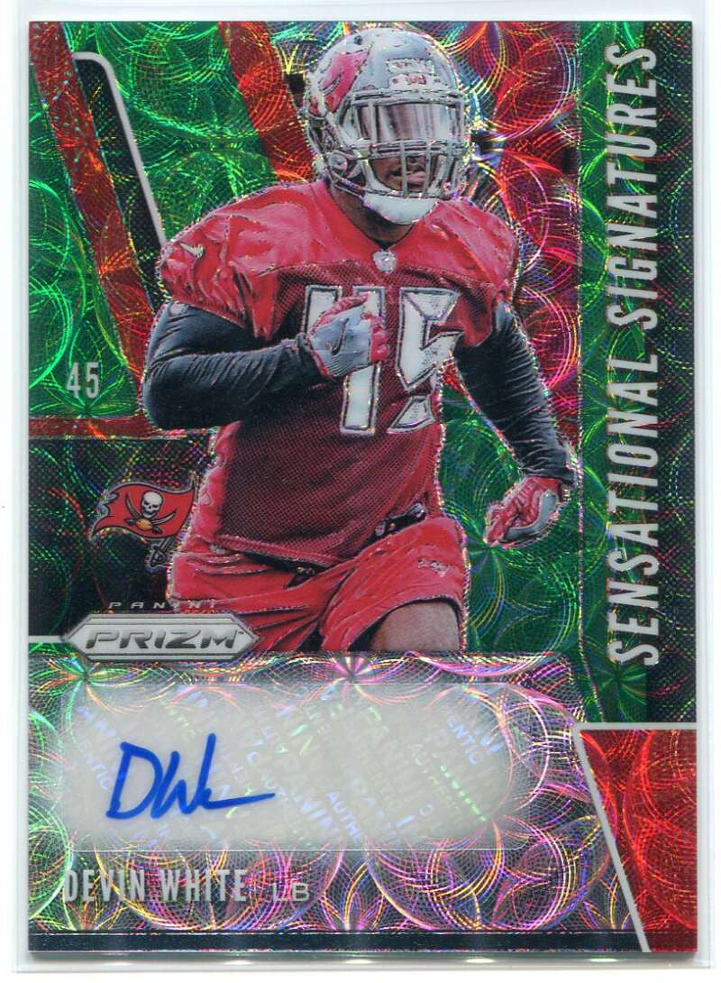 2019 Panini Prizm Sensational Signatures Green Devin White Rookie Auto 35/75