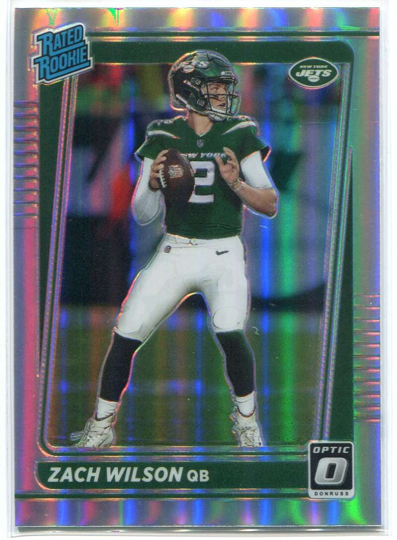 DELETE 115571 2021 Donruss Optic Holo Refractor 202 Zach Wilson RR Rated Rookie